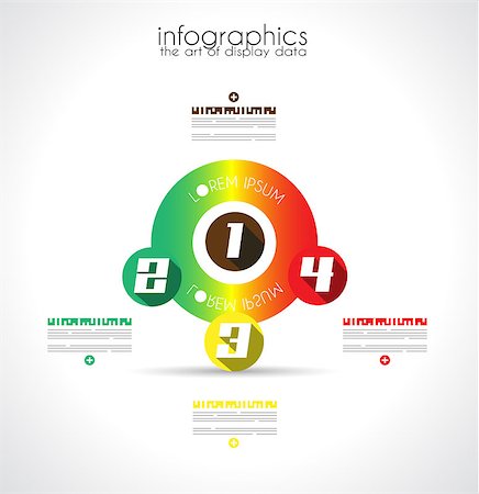 simsearch:400-08194697,k - Infographic Design Template with modern flat style. Ideal to display data and for product ranking or generic classification of items. Stock Photo - Budget Royalty-Free & Subscription, Code: 400-07262756