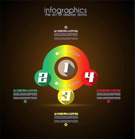 simsearch:400-08194697,k - Infographic Design Template with modern flat style. Ideal to display data and for product ranking or generic classification of items. Stock Photo - Budget Royalty-Free & Subscription, Code: 400-07262757