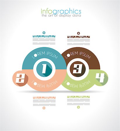 simsearch:400-08194697,k - Infographic Design Template with modern flat style. Ideal to display data and for product ranking or generic classification of items. Stock Photo - Budget Royalty-Free & Subscription, Code: 400-07262758