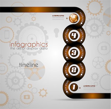 simsearch:400-08194697,k - Infographic Design Template with modern flat style. Ideal to display data and for product ranking or generic classification of items. Stock Photo - Budget Royalty-Free & Subscription, Code: 400-07262753