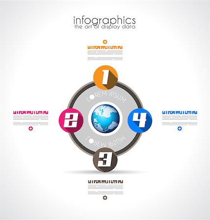 simsearch:400-08194697,k - Infographic Design Template with modern flat style. Ideal to display data and for product ranking or generic classification of items. Stock Photo - Budget Royalty-Free & Subscription, Code: 400-07262762