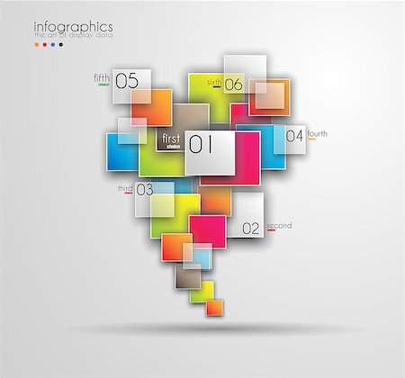 simsearch:400-08194697,k - Infographic Design Template with modern flat style. Ideal to display data and for product ranking or generic classification of items. Stock Photo - Budget Royalty-Free & Subscription, Code: 400-07262789