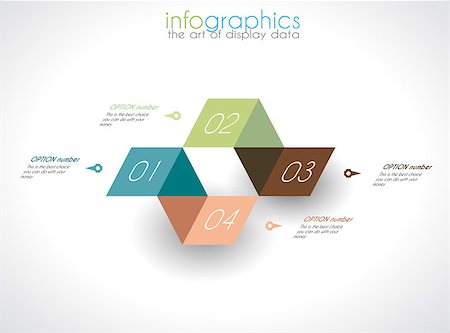 simsearch:400-08194697,k - Infographic Design Template with modern flat style. Ideal to display data and for product ranking or generic classification of items. Stock Photo - Budget Royalty-Free & Subscription, Code: 400-07262798