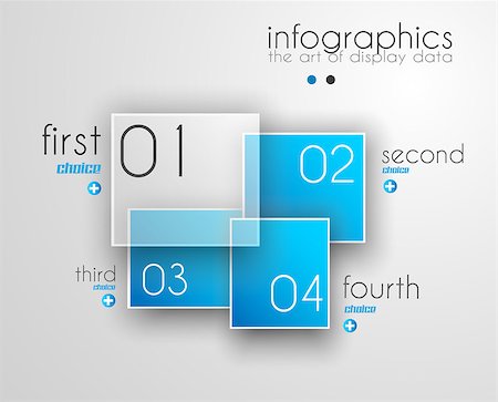 simsearch:400-08194697,k - Infographic Design Template with modern flat style. Ideal to display data and for product ranking or generic classification of items. Stock Photo - Budget Royalty-Free & Subscription, Code: 400-07262791