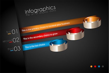 simsearch:400-08194697,k - Infographic Design Template with modern flat style. Ideal to display data and for product ranking or generic classification of items. Stock Photo - Budget Royalty-Free & Subscription, Code: 400-07262805