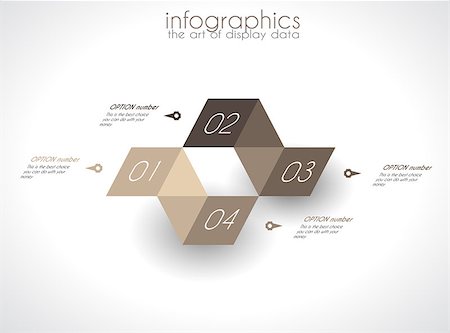 simsearch:400-08194697,k - Infographic Design Template with modern flat style. Ideal to display data and for product ranking or generic classification of items. Stock Photo - Budget Royalty-Free & Subscription, Code: 400-07262800
