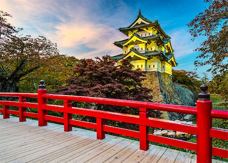 simsearch:400-07263208,k - Hirosaki Castle in Aomori, Japan. Fotografie stock - Microstock e Abbonamento, Codice: 400-07263208