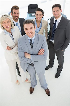 simsearch:400-07274414,k - Portrait of a confident business team standing in a bright office Photographie de stock - Aubaine LD & Abonnement, Code: 400-07274550