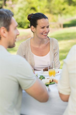 simsearch:400-07664794,k - View of a couple dining at outdoor table Stock Photo - Budget Royalty-Free & Subscription, Code: 400-07275232