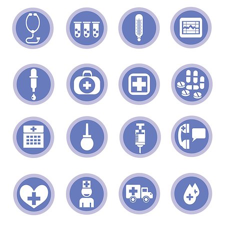 simsearch:400-08620539,k - colorful illustration with medical icons  for your design Photographie de stock - Aubaine LD & Abonnement, Code: 400-07277274