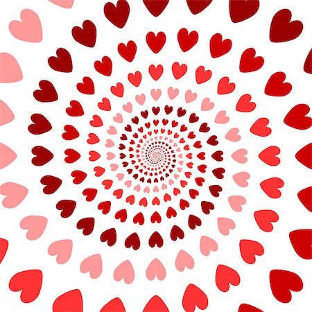 simsearch:400-07555671,k - Design colorful spiral heart backdrop. Valentines Day background. Vector art Foto de stock - Royalty-Free Super Valor e Assinatura, Número: 400-07278569