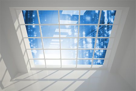 simsearch:400-07277781,k - Server hallway seen through window Stock Photo - Budget Royalty-Free & Subscription, Code: 400-07270064