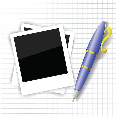 simsearch:400-04012587,k - colorful illustration with frames and pen for your design Stockbilder - Microstock & Abonnement, Bildnummer: 400-07270369