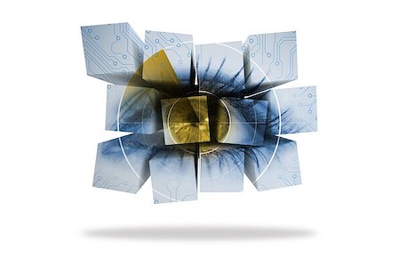 Eye on abstract screen Stock Photo - Budget Royalty-Free & Subscription, Code: 400-07270590