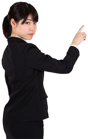 simsearch:614-02985235,k - Focused asian businesswoman pointing Stockbilder - Microstock & Abonnement, Bildnummer: 400-07271901