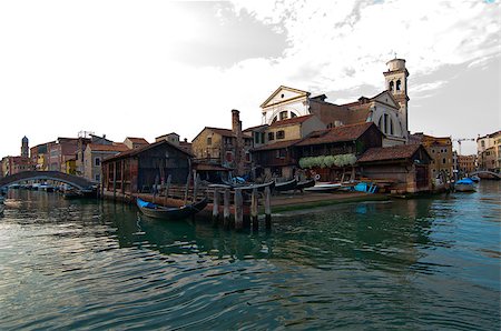 simsearch:400-07272498,k - San trovaso "squero " in Venice Italy is the place where gondolas and other boat are build and repaired Stock Photo - Budget Royalty-Free & Subscription, Code: 400-07272488