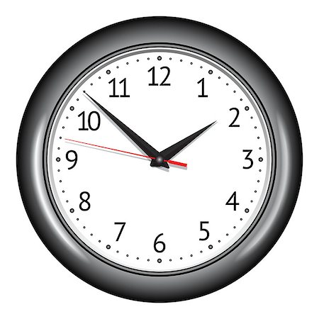 simsearch:400-04690033,k - Wall mechanical clock. Vector illustration Stock Photo - Budget Royalty-Free & Subscription, Code: 400-07272634