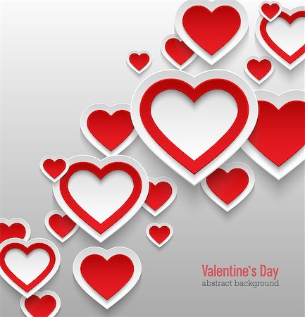 simsearch:400-07326110,k - Valentines day abstract background. Vector illustration. Stock Photo - Budget Royalty-Free & Subscription, Code: 400-07272653