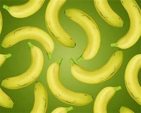 simsearch:400-04348779,k - seamless Fresh Bananas on blue background. Stockbilder - Microstock & Abonnement, Bildnummer: 400-07288309