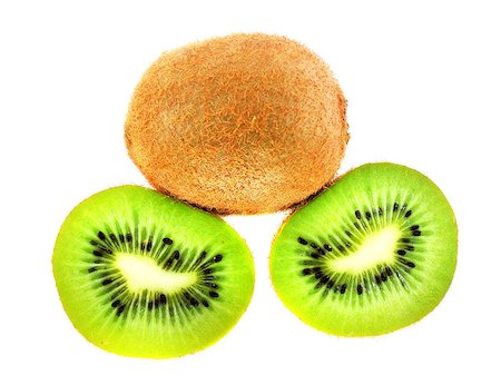 simsearch:400-05265200,k - Fresh green kiwi isolated on a white background Photographie de stock - Aubaine LD & Abonnement, Code: 400-07288410