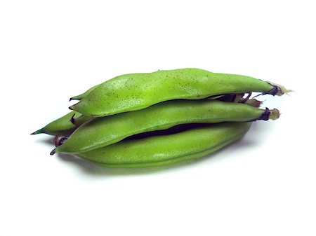 bunch of broad beans on a white background Stock Photo - Budget Royalty-Free & Subscription, Code: 400-07288555