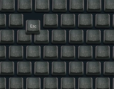 simsearch:400-04698351,k - Keyboard with removed Escape button. Stock Photo - Budget Royalty-Free & Subscription, Code: 400-07288608