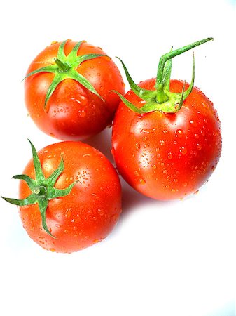 simsearch:400-07822704,k - Fresh Red tomatoes on white background Photographie de stock - Aubaine LD & Abonnement, Code: 400-07288876