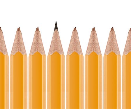 simsearch:400-05289294,k - Set of Pencils on white background. Foto de stock - Super Valor sin royalties y Suscripción, Código: 400-07289002