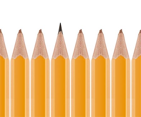 simsearch:400-06138260,k - Set of Pencils on white background. Stock Photo - Budget Royalty-Free & Subscription, Code: 400-07289002