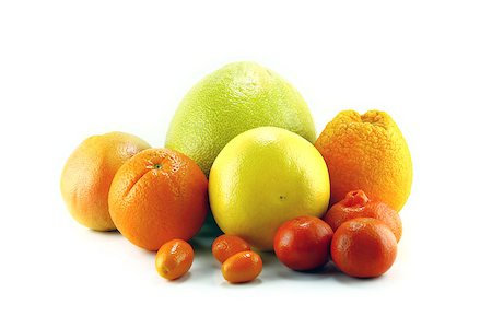 simsearch:400-04892460,k - Citrus fruits isolated on white Stock Photo - Budget Royalty-Free & Subscription, Code: 400-07289237