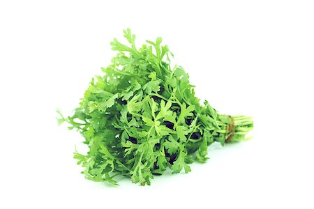 simsearch:400-07714506,k - Fresh water cress or garden cress herbs isolated on white background Photographie de stock - Aubaine LD & Abonnement, Code: 400-07289262