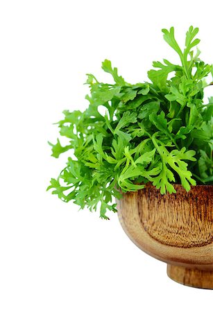 simsearch:400-08933041,k - Fresh water cress or garden cress herbs isolated on white background Photographie de stock - Aubaine LD & Abonnement, Code: 400-07289359