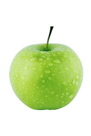 simsearch:400-07619844,k - Fresh green apple on white background  with a clipping path Foto de stock - Royalty-Free Super Valor e Assinatura, Número: 400-07289511