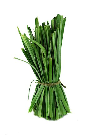 simsearch:689-03130409,k - Fresh healthy bio leek herbs isolated on white background Stock Photo - Budget Royalty-Free & Subscription, Code: 400-07289513
