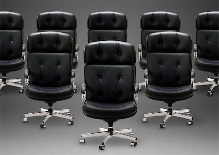 simsearch:400-09090800,k - Black armchair, good concept for free position, good career, out of box and peace of mind. Photographie de stock - Aubaine LD & Abonnement, Code: 400-07289753