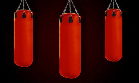 simsearch:400-07036748,k - Red Punching bag for boxing or kick boxing sport. Foto de stock - Royalty-Free Super Valor e Assinatura, Número: 400-07289825