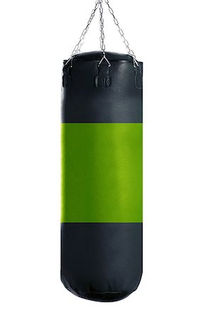 simsearch:400-07036748,k - Punching bag for boxing or kick boxing sport, isolated on white background. Foto de stock - Royalty-Free Super Valor e Assinatura, Número: 400-07289821