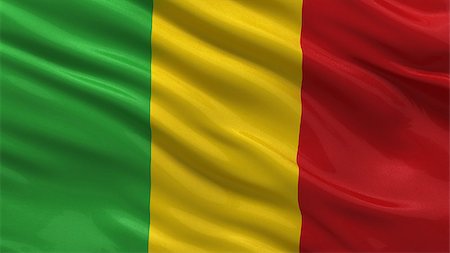 simsearch:400-07293975,k - Flag of Mali waving in the wind Stock Photo - Budget Royalty-Free & Subscription, Code: 400-07294004