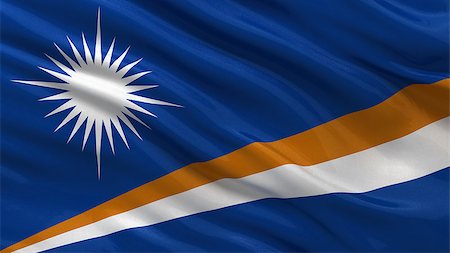 simsearch:400-07293975,k - Flag of Marshall Islands waving in the wind Stock Photo - Budget Royalty-Free & Subscription, Code: 400-07294006