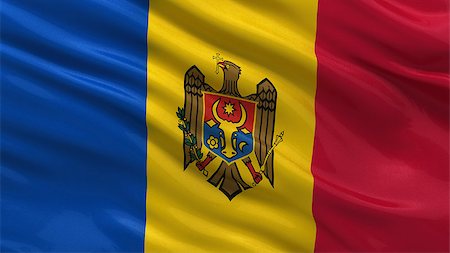 simsearch:400-07293975,k - Flag of Moldova waving in the wind Stock Photo - Budget Royalty-Free & Subscription, Code: 400-07294008