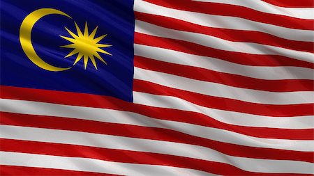 simsearch:400-07293975,k - Flag of Malaysia waving in the wind Stock Photo - Budget Royalty-Free & Subscription, Code: 400-07294002