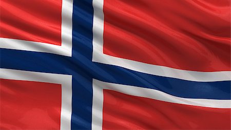 simsearch:400-07293975,k - Flag of Norway waving in the wind Stock Photo - Budget Royalty-Free & Subscription, Code: 400-07294022