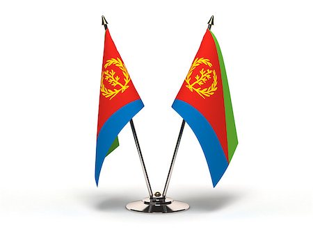simsearch:400-06464644,k - Miniature Flag of Eritrea (Isolated with clipping path) Photographie de stock - Aubaine LD & Abonnement, Code: 400-07294143