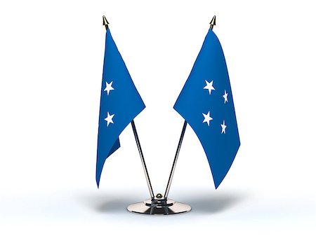 simsearch:400-07294142,k - Miniature Flag of Micronesia (Isolated with clipping path) Stock Photo - Budget Royalty-Free & Subscription, Code: 400-07294158
