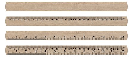 simsearch:400-04283582,k - wood ruler isolated over a white background   (with clipping work path) Stock Photo - Budget Royalty-Free & Subscription, Code: 400-07294377