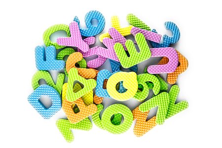 simsearch:400-05878101,k - colorful alphabet letters on white background . Photographie de stock - Aubaine LD & Abonnement, Code: 400-07294371