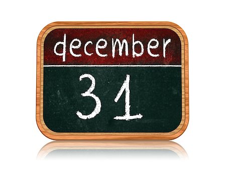 simsearch:400-08318552,k - december 31 - 3d isolated blackboard banner with chalk text, holiday concept Stock Photo - Budget Royalty-Free & Subscription, Code: 400-07294688