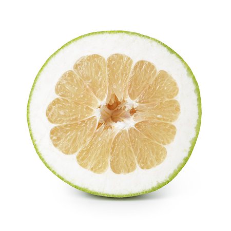 half of sweetie citrus, isolated on white background Photographie de stock - Aubaine LD & Abonnement, Code: 400-07294744
