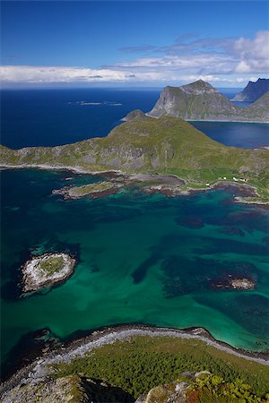 simsearch:400-07087598,k - Picturesque view on Lofoten islands in Norway with high cliffs and deep fjords Stock Photo - Budget Royalty-Free & Subscription, Code: 400-07295003