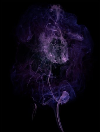 simsearch:400-04332303,k - Smoke on black background. Swirls and art Foto de stock - Royalty-Free Super Valor e Assinatura, Número: 400-07295605